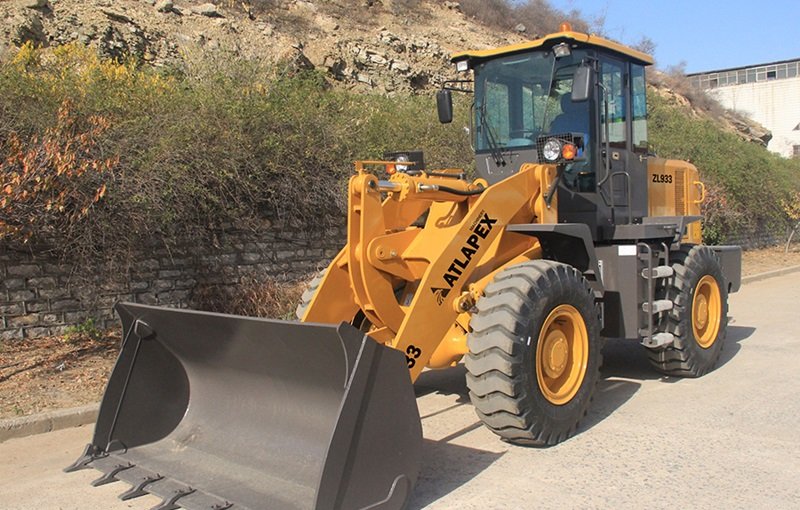 Máquina pesada del equipo del cargador ZL933 de la rueda de ATLAPEX con el radiador de alta calidad