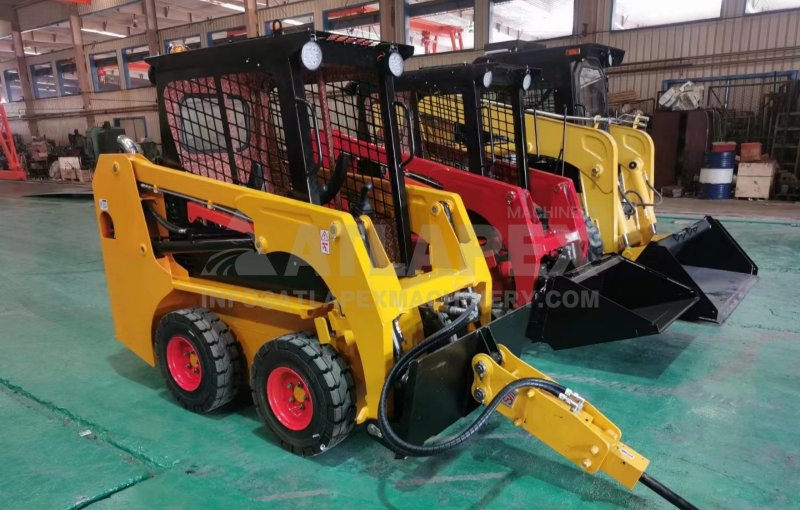 Atlapex Skid Steer Loader con Accesorio de Rompedor