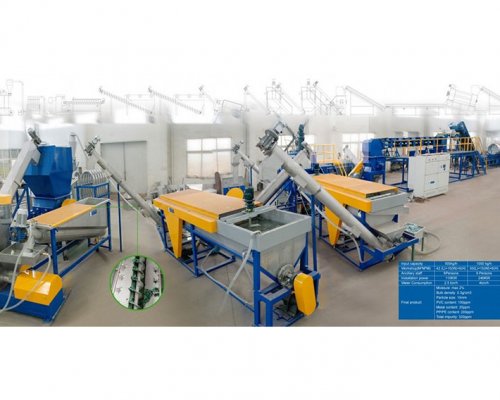 Линия для дробления и очистки ПЭТ бутылков