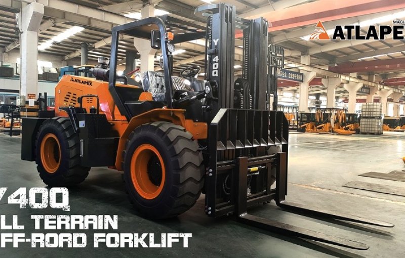 ATLAPEX New model of All Terrain Articulated Off-Road Forklift 