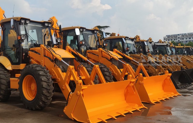 ATLAPEX Backhoe Loader with V type or H type Supporting Leg