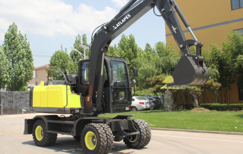 ATLAPEX APX75W Wheeled Excavator For Construction,Road Maintenance and Agriculture