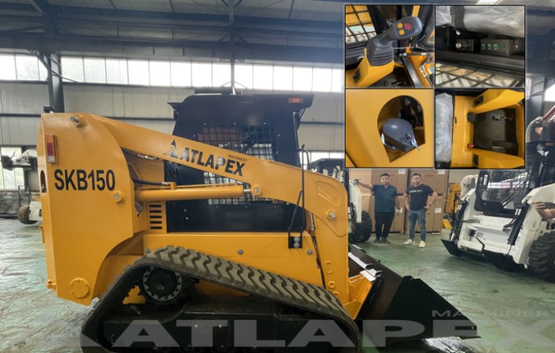 ATLAPEX SKB150 Skid Steer Loader Standard With 0.6m³ Bucket and Weichai Engine