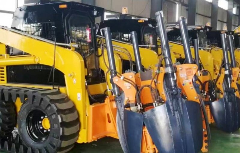 ATLAPEX MACHINERY skid steer loader with tree spade- a good helper for the forestry industry