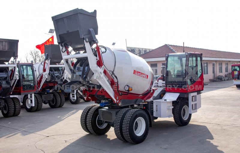 ATLAPEX Self-Loading Concrete Mixer with 5m³ Capacity and 92KW Power