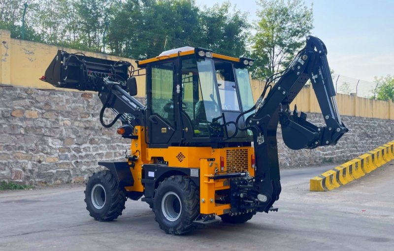 Application of ATLAPEX Backhoe Loader with Telescopic Arm Attachment