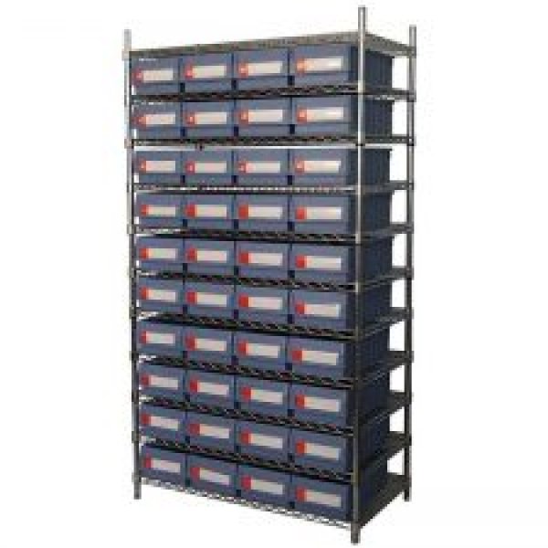 Wire Shelving With Shelf Bins