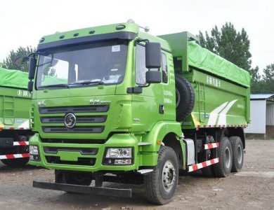SHACMAN M3000 light kerb weight 6x4 dump truck for clinker transportation in city