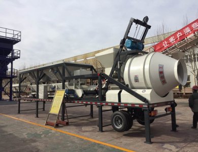 YHZM30 mobile concrete mixing station 