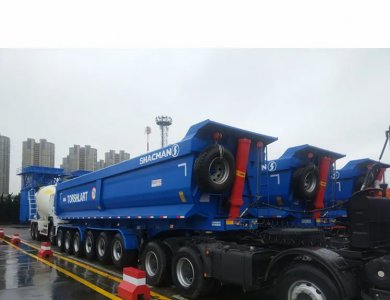 China 30cbm 45cbm 3 Axles 4 Axles U-Shape Dump Truck Trailers /Tipper Semi Trailer
