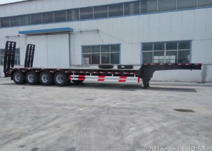 3axles 70t /4axles 100t low bed trailer for sale 