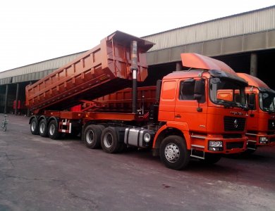 3axles 40m3 tipper trailer for sale 