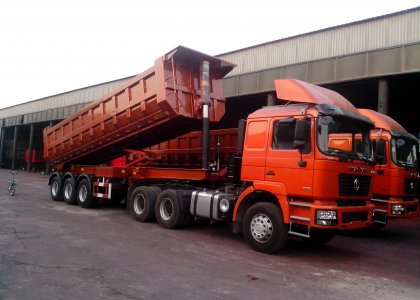 3axles 40m3 tipper trailer for sale 