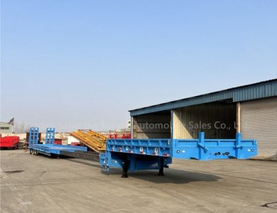 KAILAI 4 Axles Extendable Lowbed Trailer 50t