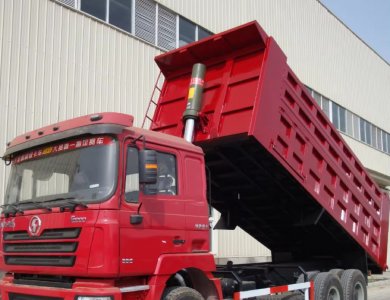 Algeria SHACMAN Red 6x4 Dump Truck 380HP for sale