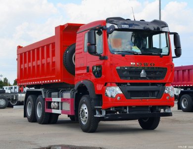 New Sinotruk HOWO TX Red 6x4 430HP Dump Truck for sale