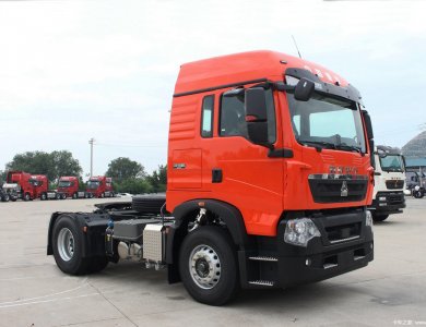 Sinotruck Howo Tx 4x2 400hp TRACTOR Truck Red For Sale