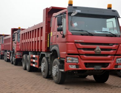 Guinea Market HOWO 8×4 Dump Truck For Sale