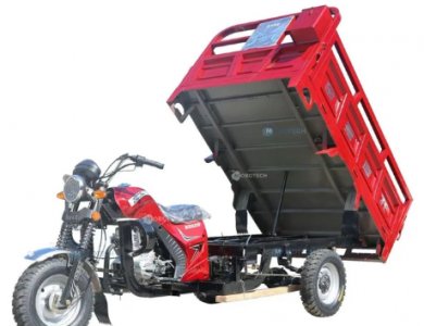 Three-wheeled motorcycle gasoline tricycle power agricultural vehicle freight household dump truck dump truck dump truck dum