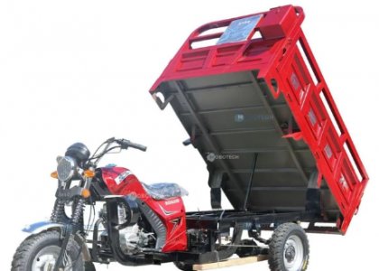 Three-wheeled motorcycle gasoline tricycle power agricultural vehicle freight household dump truck dump truck dump truck dum