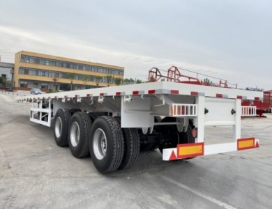 Cheap Price 3 Axles 20FT 40ft Container Flatbed Trailer