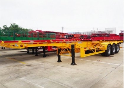 CIMC 3 Axles Chassis 40ft Container Skeleton Trailer for Sale