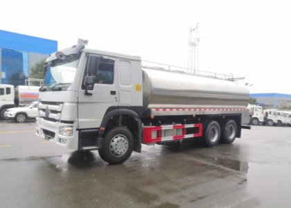 HOWO 20000L Stainless Steel Milk Tank Truck for Sale