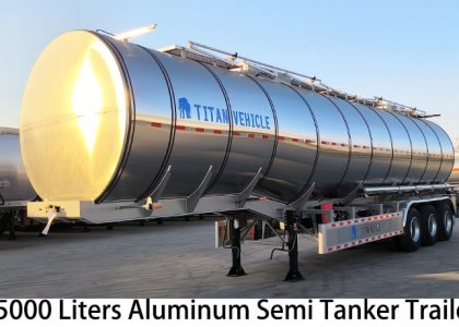 Tri Axles 45000 Liters Aluminum Semi Fuel Tanker Trailer for Sale