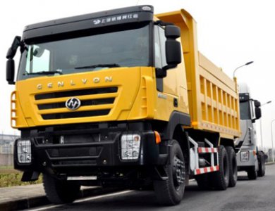 heavy duty 50t iveco hongyan Genlyon 6*4 dump truck