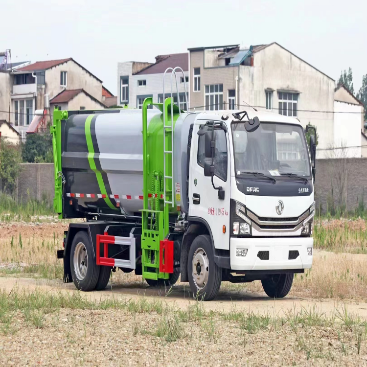 Dongfeng bucket lift garbage truck 4*2 9m3 for sale