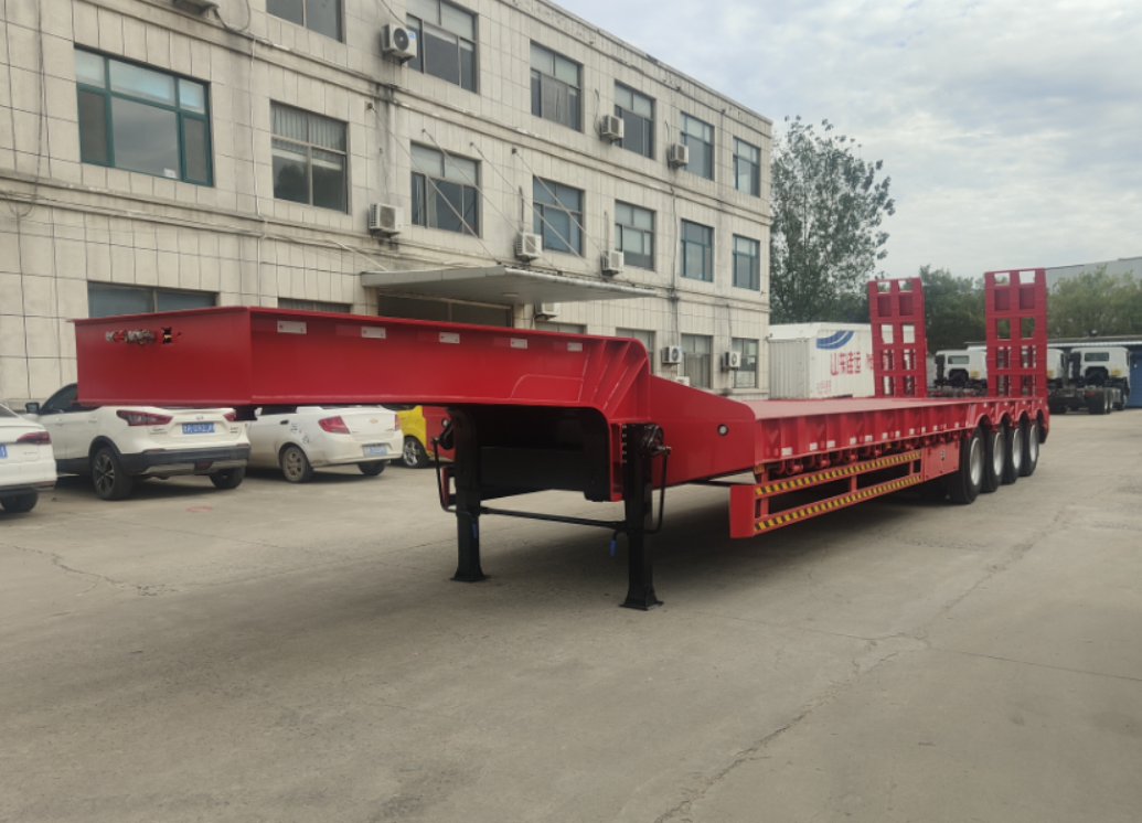 4axles 100t low bed trailer for sale 