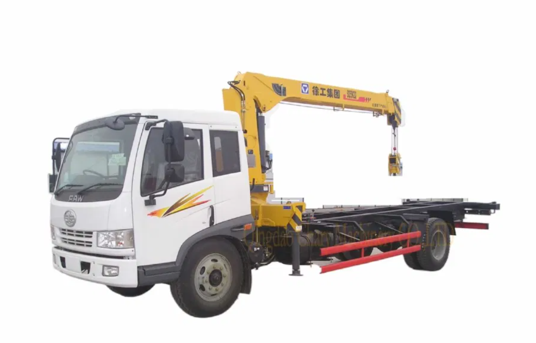 FAW Tiger V 4x2 RHD 3.2T Crane Truck for Sale for Sale