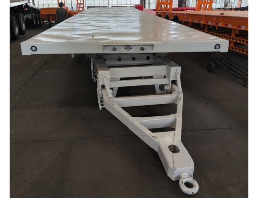 Hot Selling 3 Axles 40ft  Flatbed Drawbar Trailer