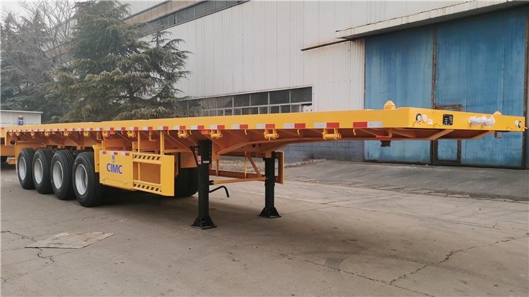 CIMC 4 Axles 40ft Container Flatbed Trailer for Sale