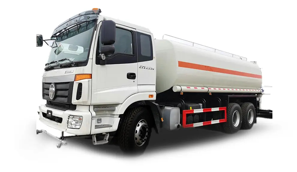 Foton Auman Water Tank Truck for Sale 25m³ Capacity Epoxy-Coated Tank 460HP Euro VI Engine​
