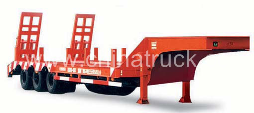 Cheap Price 3 Axles 60 Tons 70 Tons Low Bed Semitrailer