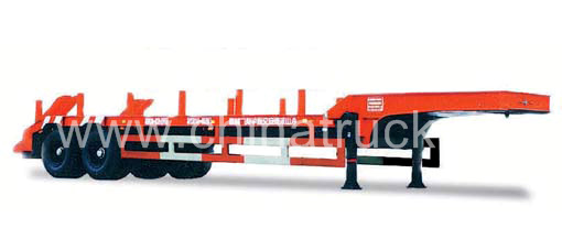 2 Axles Low Bed Semitrailer for sale