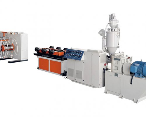 PE PP PVC Single Wall Corrugated Pipe Line