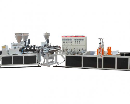 Plastic PP PVC Wavy Corrugated Sheet Line