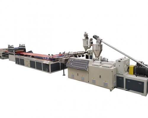 PVC hollow corrugated roof tile production line