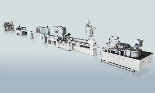 High speed internal flat dripper irrigation pipe production line 