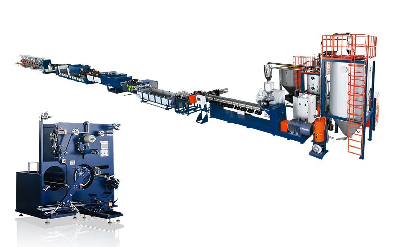 PET strap band extrusion line